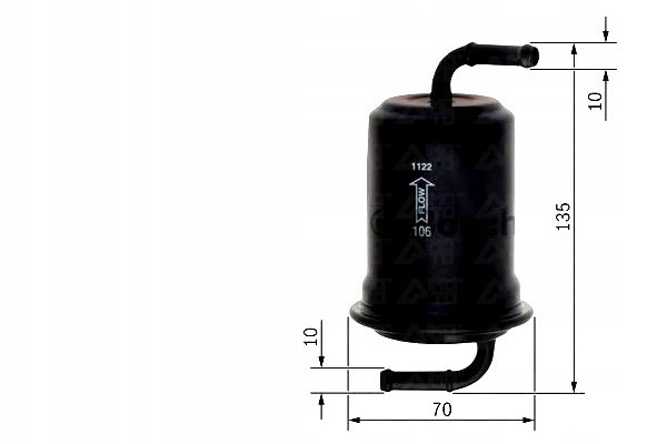 фото №2, Фільтр пального mazda 626 v e-serie mitsubishi carism