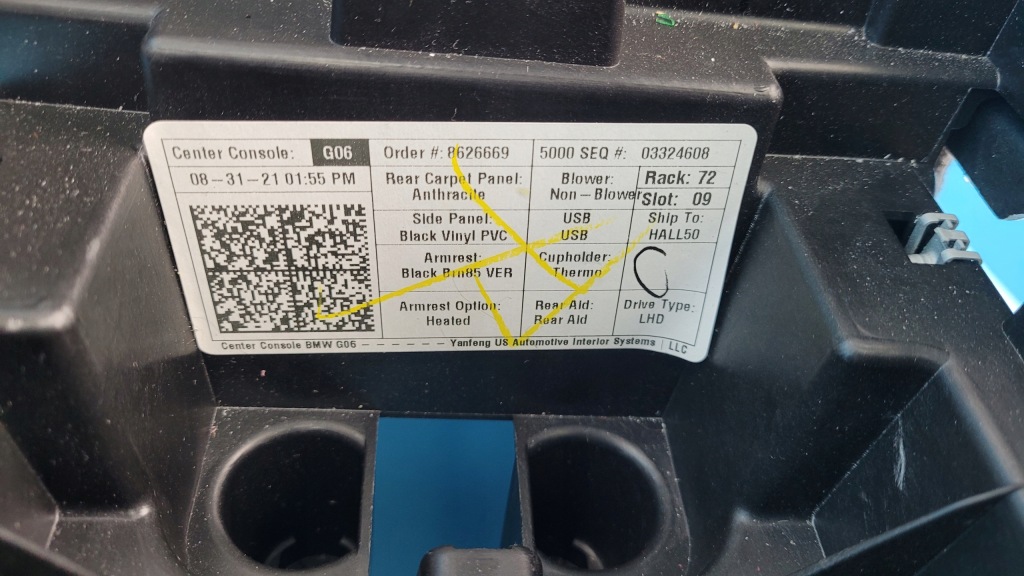 фото №6, Bmw x6 iii g06 20r туннель средний подлокотник 9495661 9399806