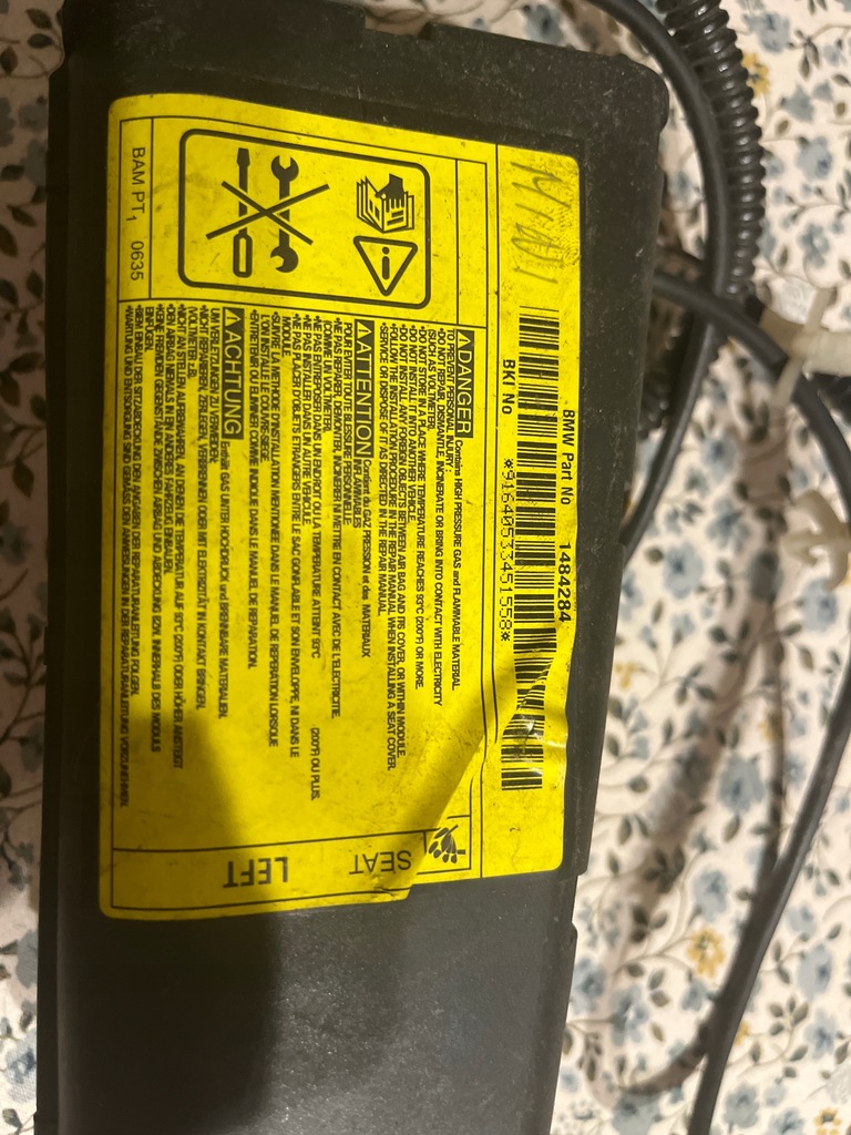 фото №2, Подушка сидіння подушка безпеки ліва mini cooper s r53 r50