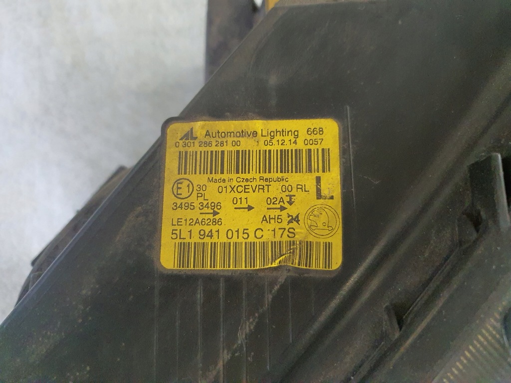 фото №6, Лампа ліва перед skoda yeti 5l1941015c lift