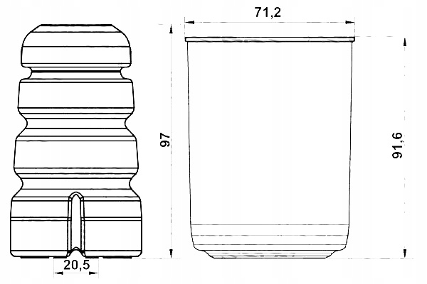 фото №3, Защита передний амортизатора с отбойник febest