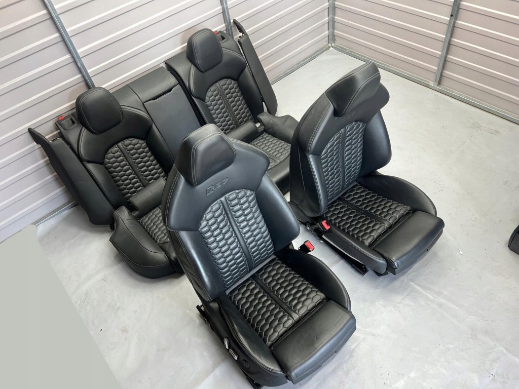 фото №7, Сиденья с подогревом заднее сиденье комплект audi rs7 c7 4g czarna кожа! idealne