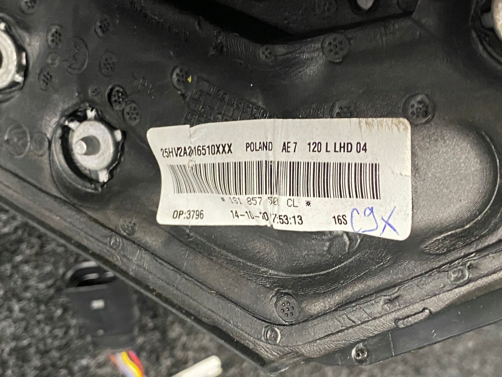 фото №5, Vw up! зеркало наружное левая 8 pin 1s1857501cl