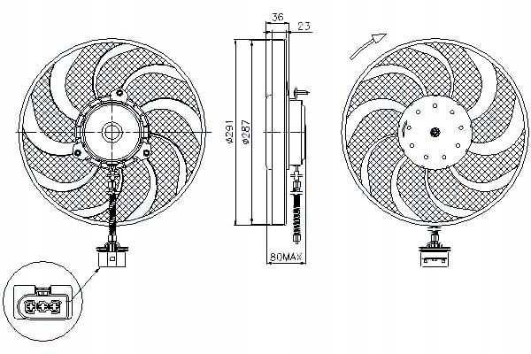 фото №12, Nissens вентилятор радиатора audi a 3 / s 3 8l