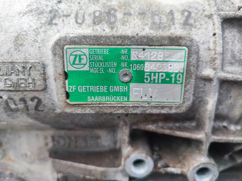 фото №9, Коробка передач передач 5hp-19 audi a6 c5 3.0 v6 flv