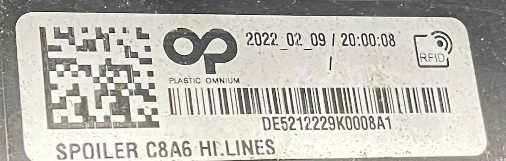 фото №10, Спойлер бампера накладка задня audi a6 c8 4k0807521d