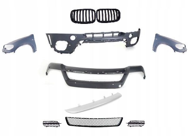 Купить Bmw x5 e70 10-13 бампер решётка радиатора решётка радиатора спойлер