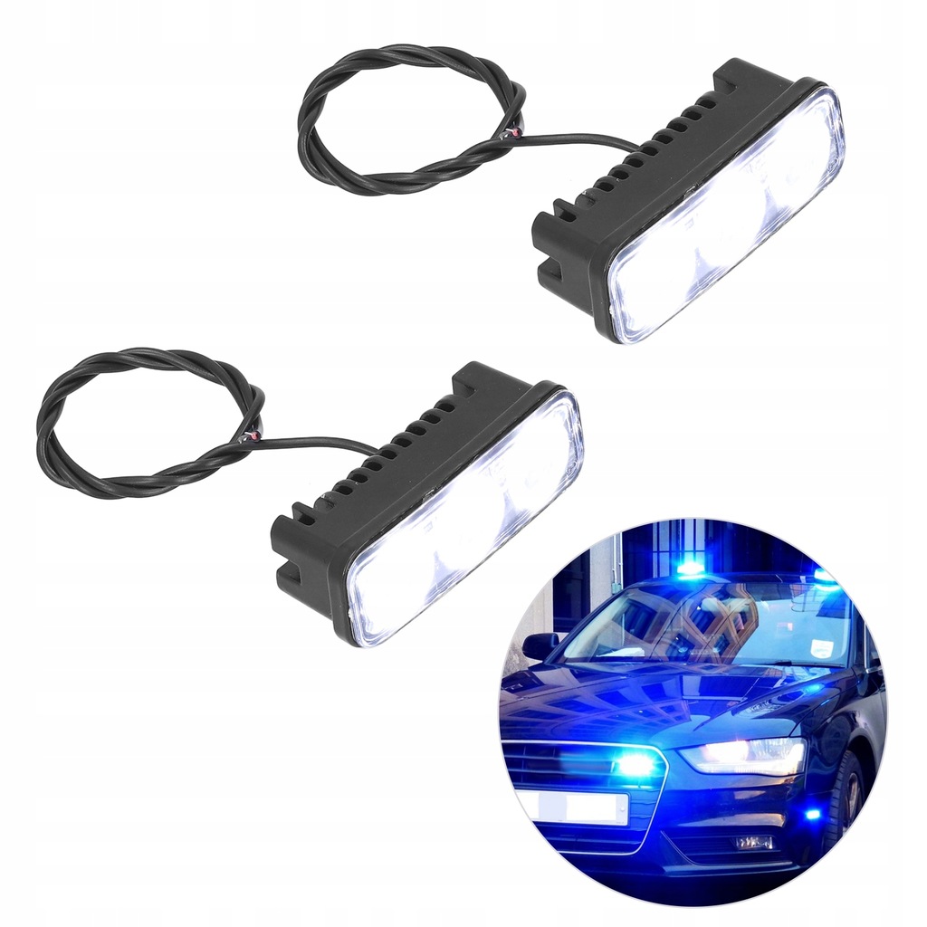 фото №8, Лампа попереджувальна led решітка радіатора універсальна лампа