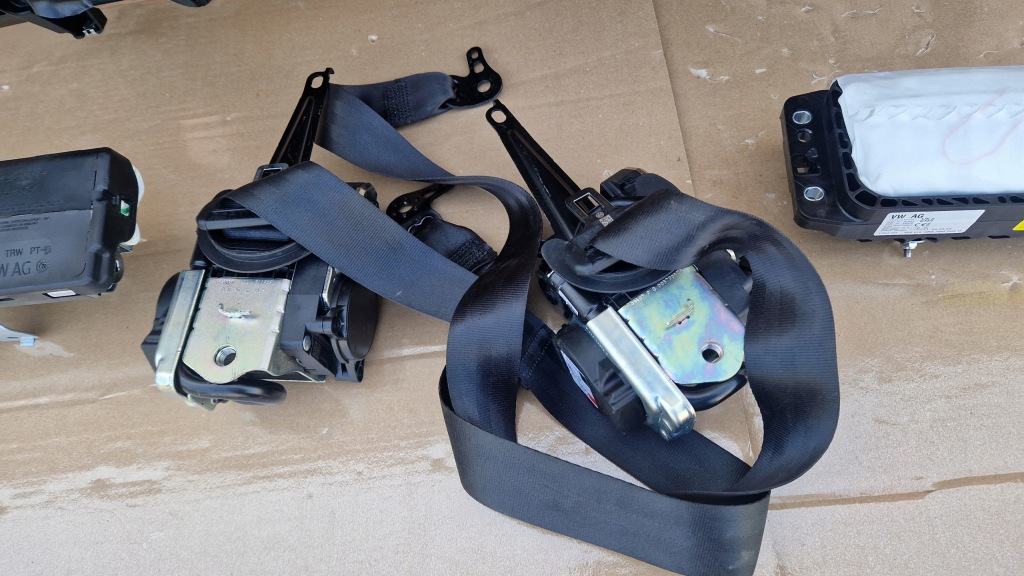 фото №10, Панель  подушки безопасности ремни vw tiguan 2021- оригинал kpl head up jak nowa