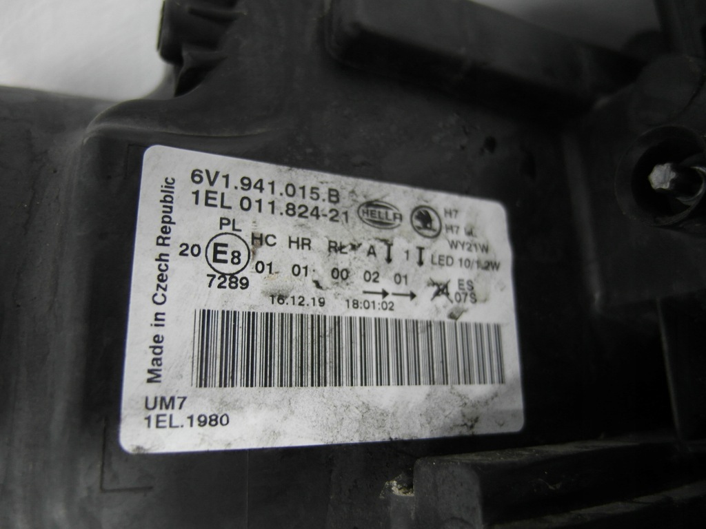 фото №11, Skoda fabia iii 3 6v1 лінза led cała лампа передня ліва