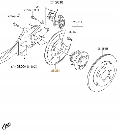фото №9, Оригінальний номер mazda захист диск гальмівний mazda задня 3/ 5 лівий/правий