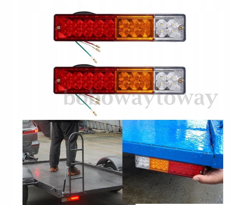 фото №10, 2szt набор лампа света led do прицепа 12v