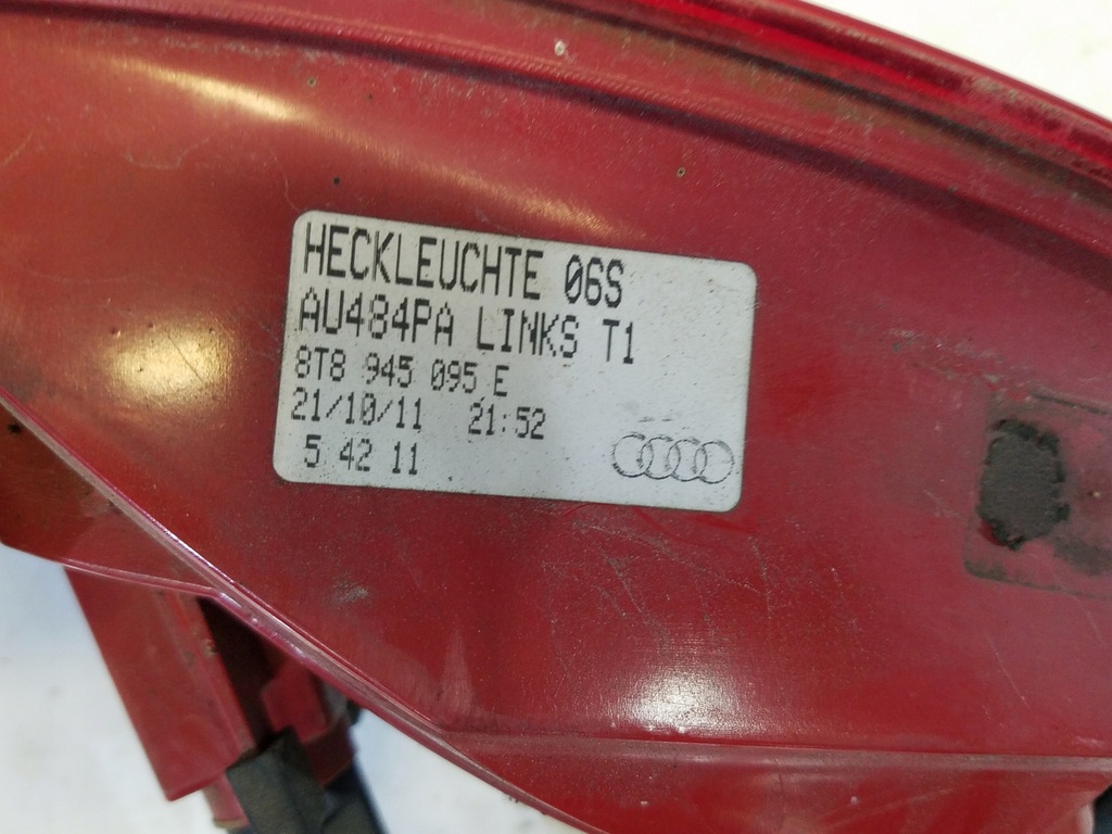 фото №5, Лампа задняя левая audi a5 8t sportback lift