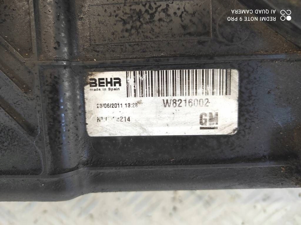 фото №11, Opel meriva b 1.7 радиатор радиатор вентилятор 13330998 13331005 13289249