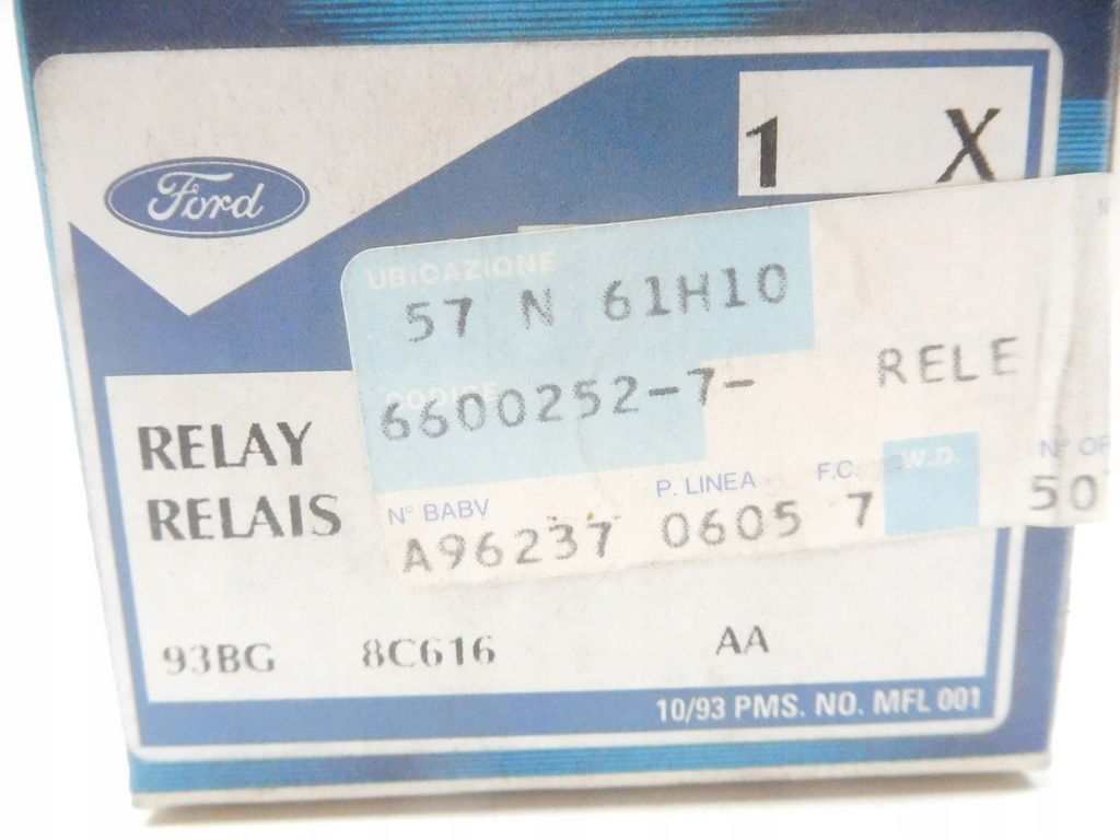 фото №8, Реле вентилятора ford mondeo 92-96 оригінальний номер 6600252