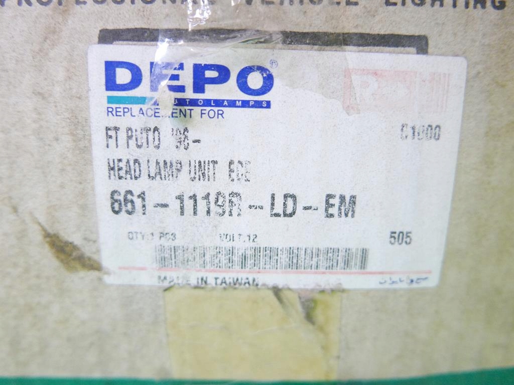 фото №14, Фара лампа перед правая fiat punto i 96-99