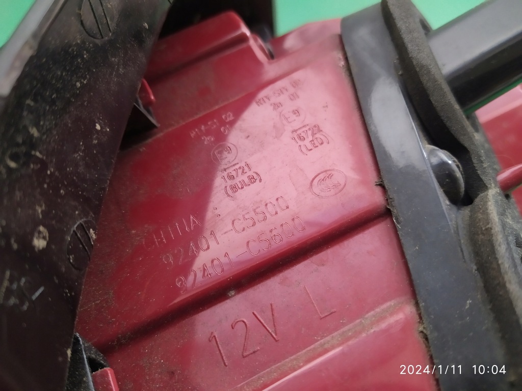 фото №11, Лампа задняя задняя левая kia sorento iii 92401c5500