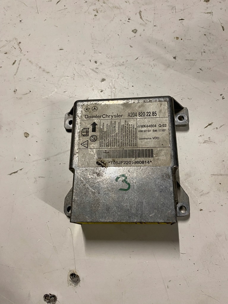 фото №1, Датчик подушок модуль a2048202285 mercedes w204