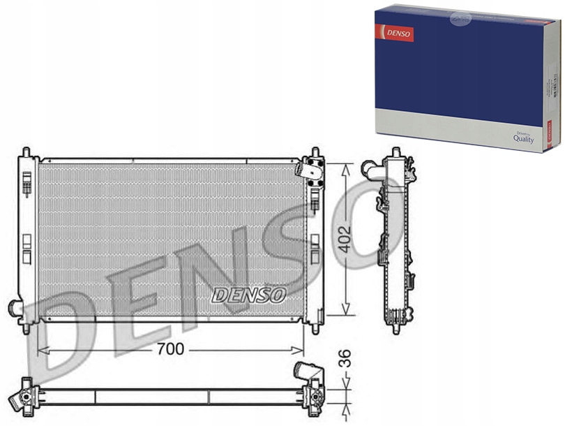 фото №1, Denso drm45029 радіатор, система охолодження двигуна