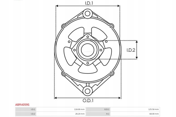 фото №4, Передні корпус генератора as-pl