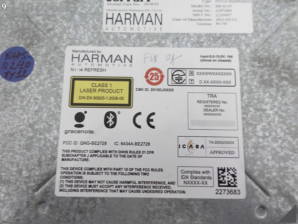 фото №10, Ferrari california ff навигация радио nit монитор