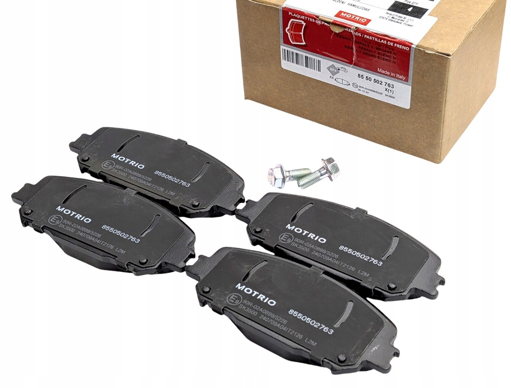 фото №1, Nowe оригінальні гальмівні колодки гальмівні перед renault espace v megane iv motrio