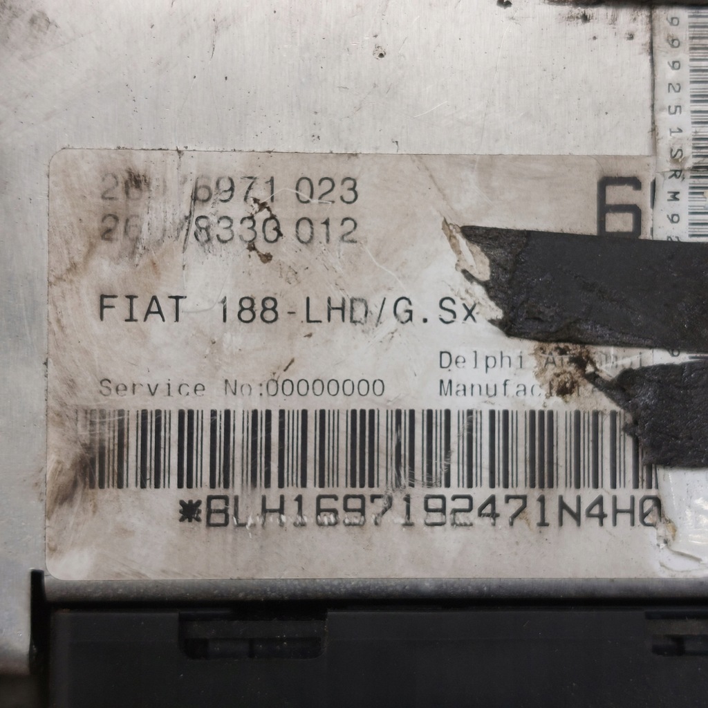 фото №6, Fiat punto 2 1,2 колонка керма + замок запалювання