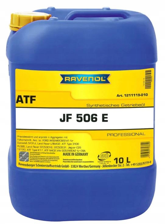фото №1, Ravenol atf jf506e - 10l
