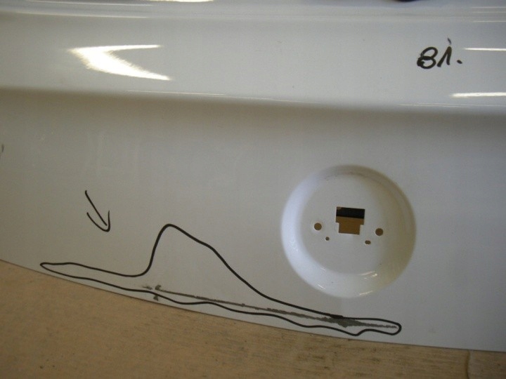 фото №3, Opel adam 2012 кришка багажника задня