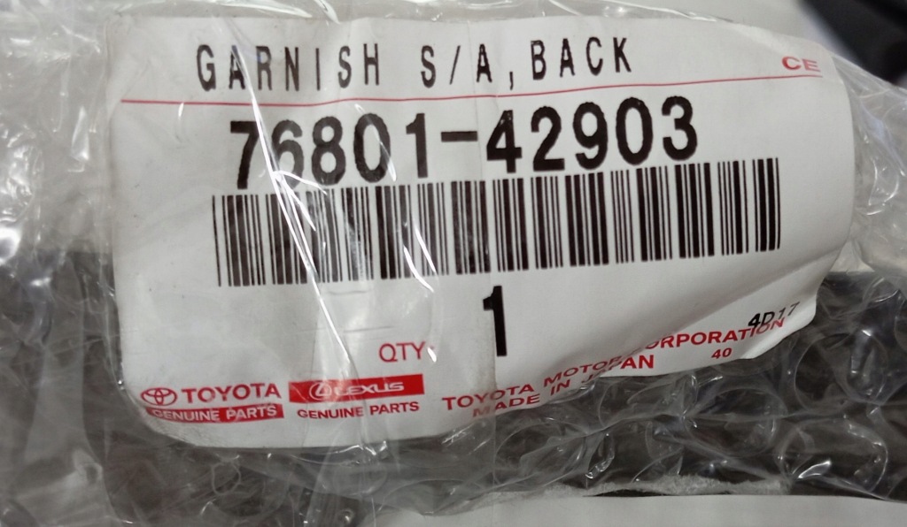 Купить Молдинг накладка крышки задний  toyota rav iv 7683942030 nowa оригинал