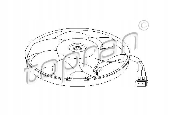 фото №2, Вентилятор радиатора 111 438 topran