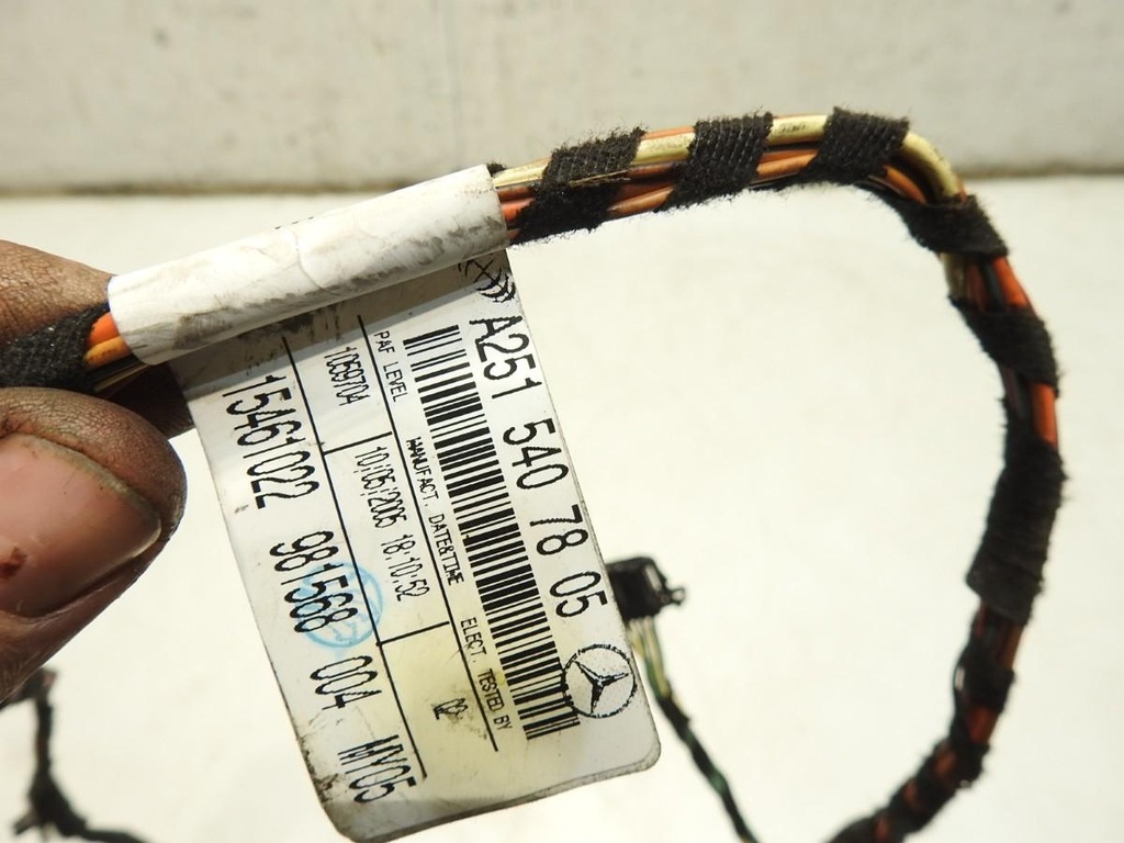 фото №7, Джгут електропроводка двері лівий перед mercedes r w251 a2515407805