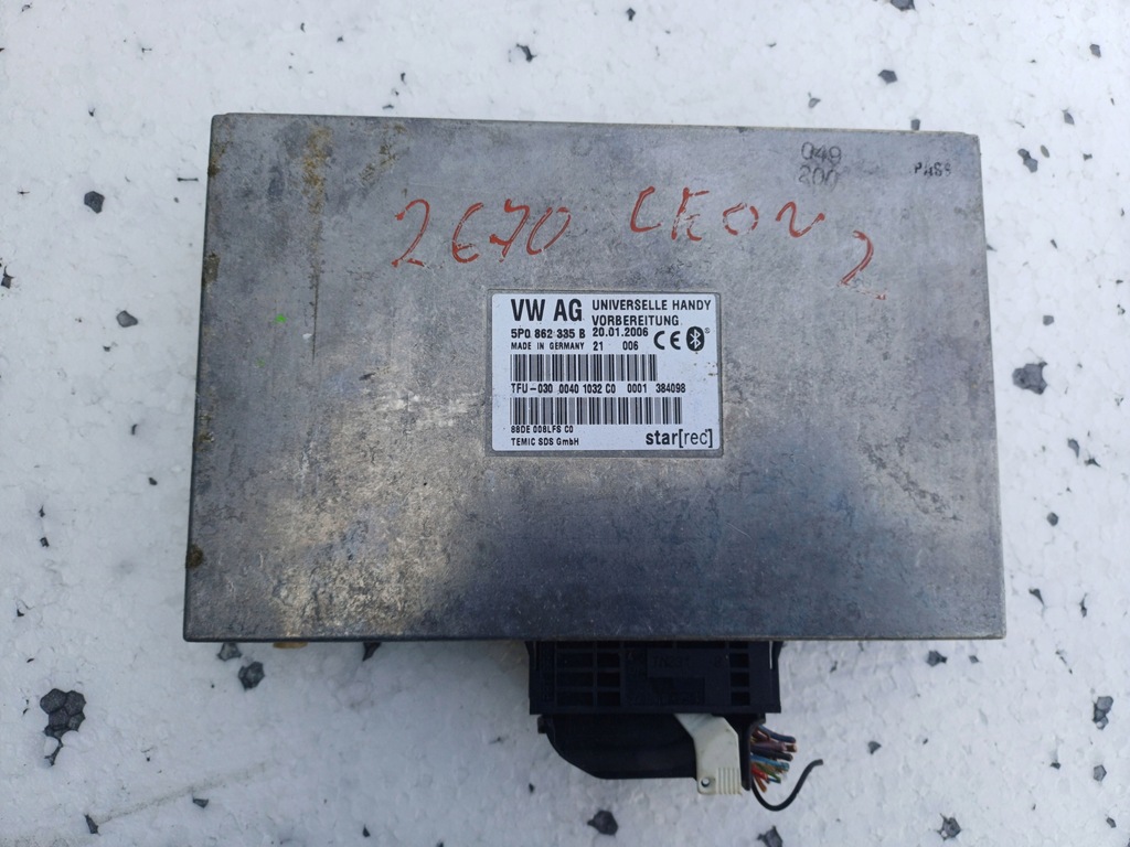 фото №1, Модуль bluetooth 5p0862335b volkswagen audi seat leon ii 2 05-
