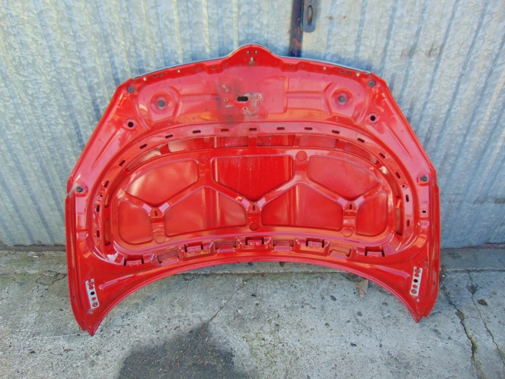 фото №11, Капот крышка двигателя skoda fabia ii lift roomster czerwona ładna