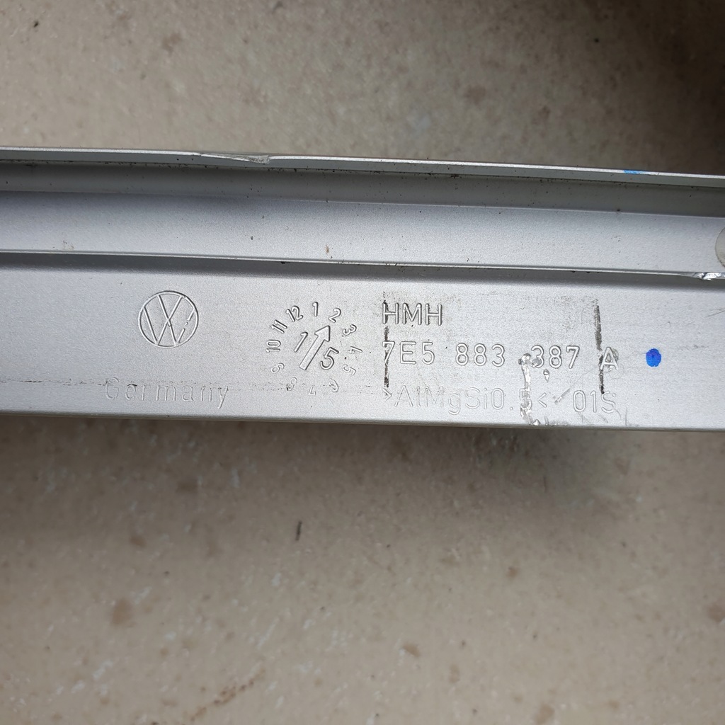 фото №11, Молдинг накладка рейки сидіння заднього vw t5 multivan 7e5 оригінальний номер