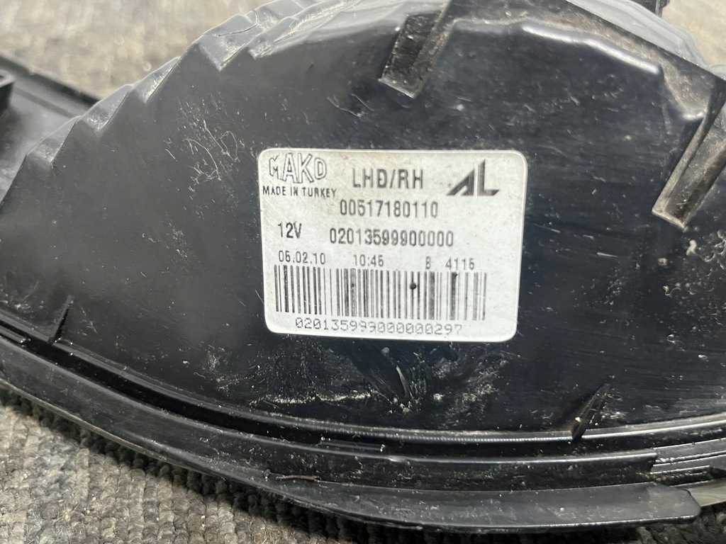 фото №9, Alfa romeo mito лампа противотуманная фара w бампер правый задняя