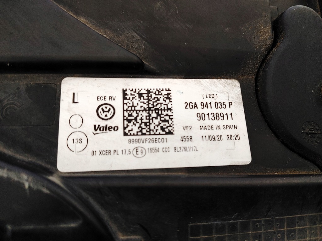 фото №3, Лампа левый перед vw 2ga t-roc 2ga941035p full led