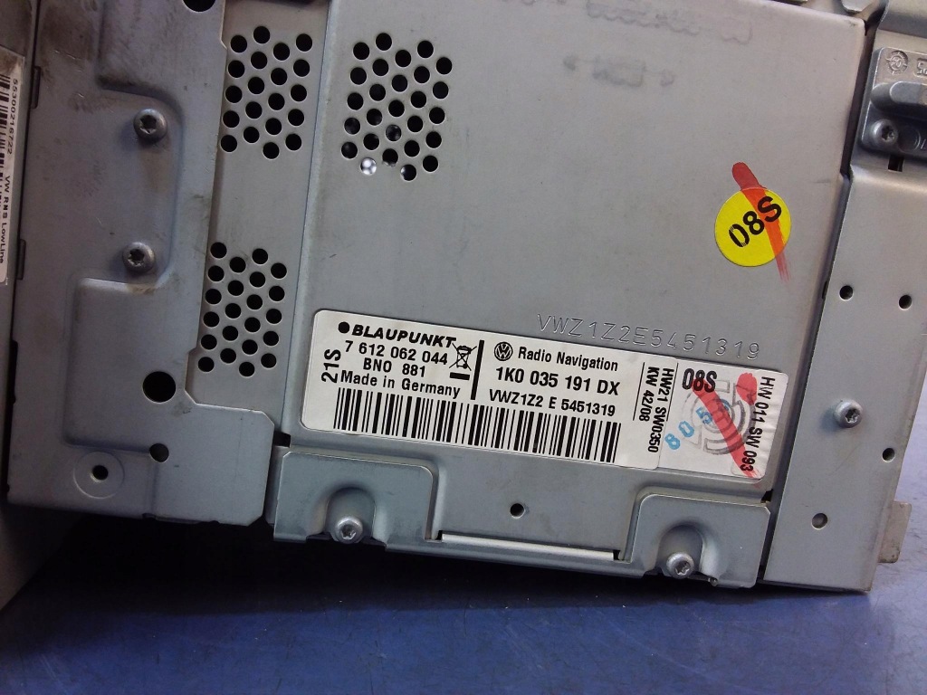 фото №5, Vw touran i fl радіо заводський 1k0035191dx