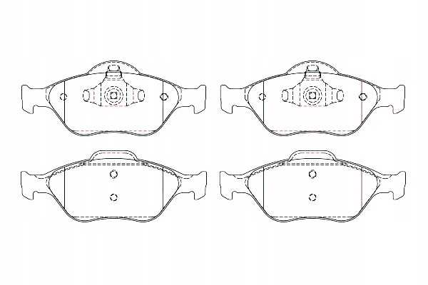фото №2, Breck тормозные колодки тормозные ford перед fusion 02-
