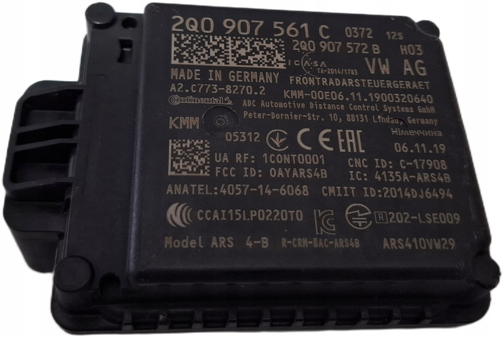 фото №1, Vw t6 lift t-roc радар активованого круїз-контроль 2q0907561c 2q0907572b