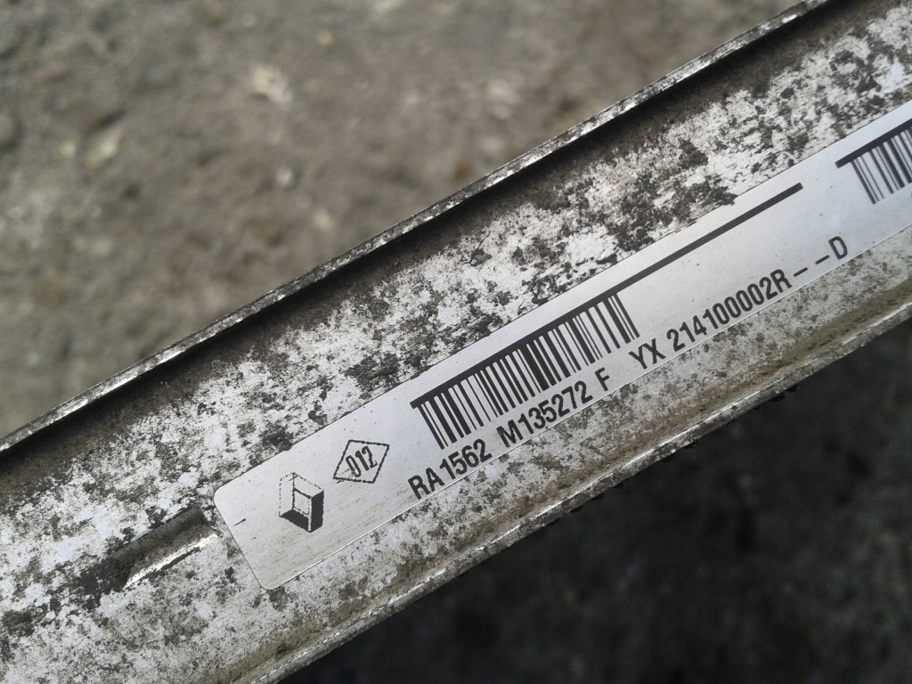 фото №4, Радиатор воды scenic 3 iii 1.5 dci m135272f