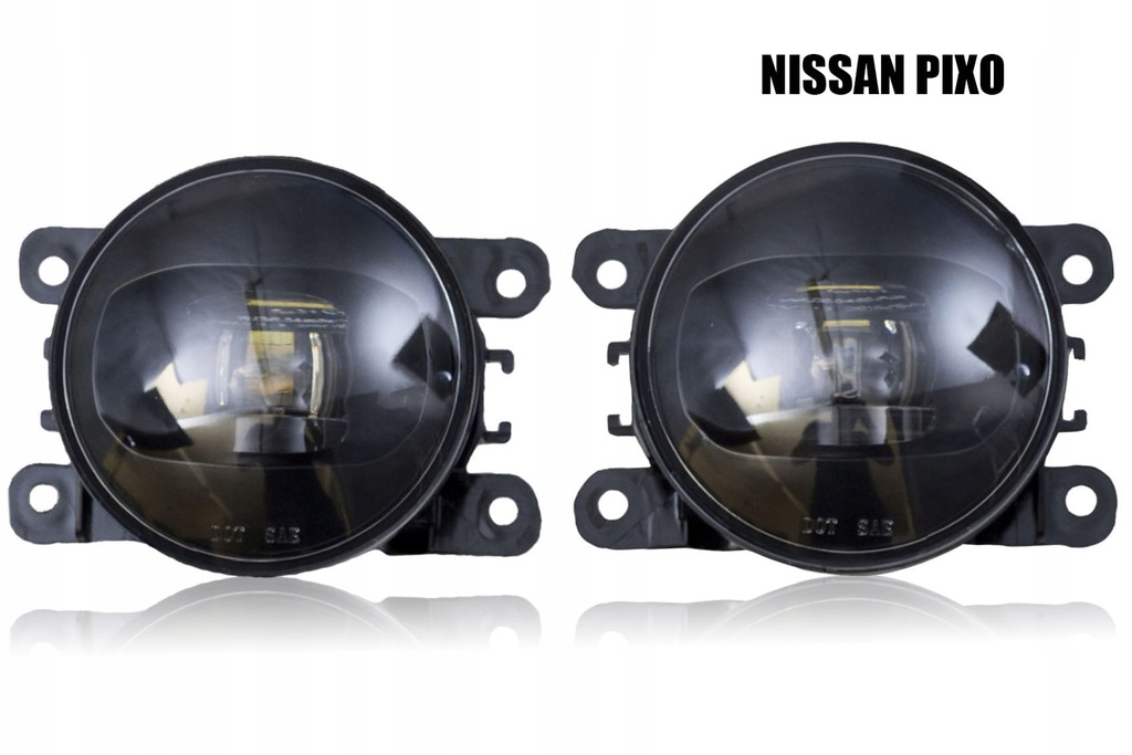 фото №1, Nissan pixo 2008-2013 лампы противотуманные передние led комплект 09270157