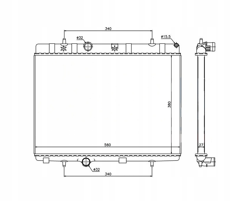 фото №1, Радиатор peugeot 301 13- 1330p8 nowa
