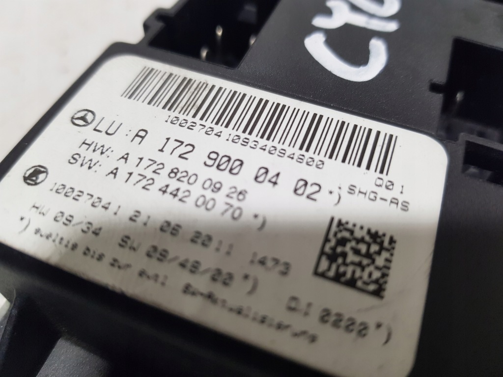 фото №4, Модуль блок керування обдув airscarf mercedes slk r172 w172 a1729000402