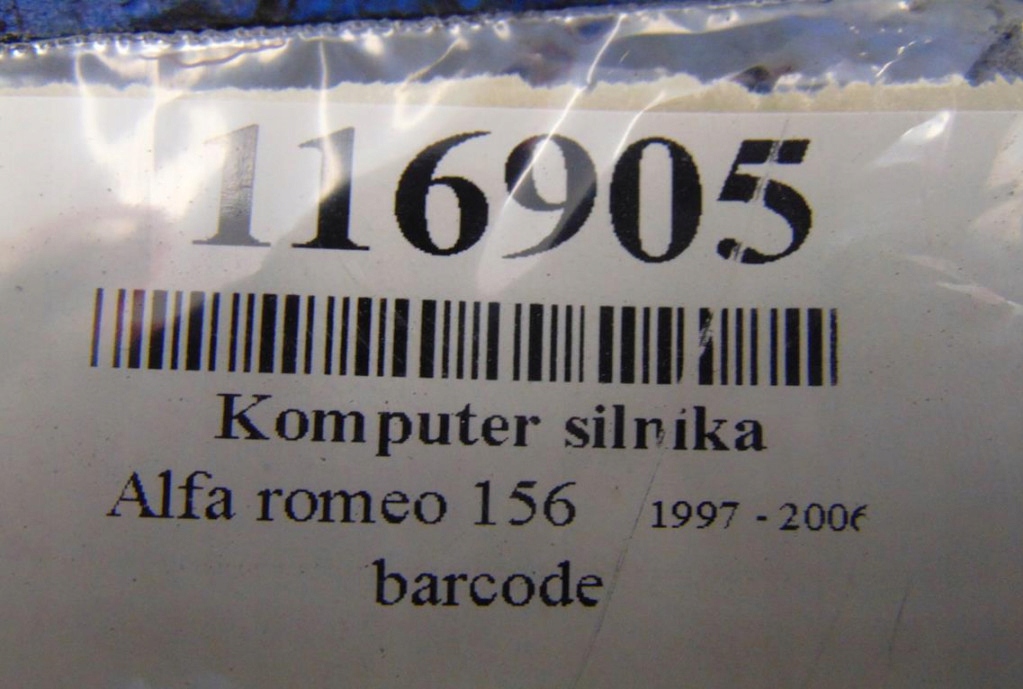Alfa romeo 156 2.0 16v бортовой компьютер двигателя 0261206948 Оригинал