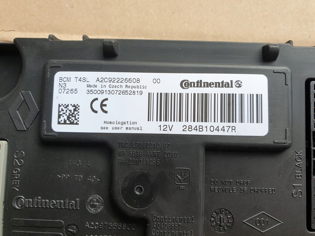 фото №4, Бортовий комп'ютер набір стартовий 1.5 dci renault clio 4 iv 0281033119