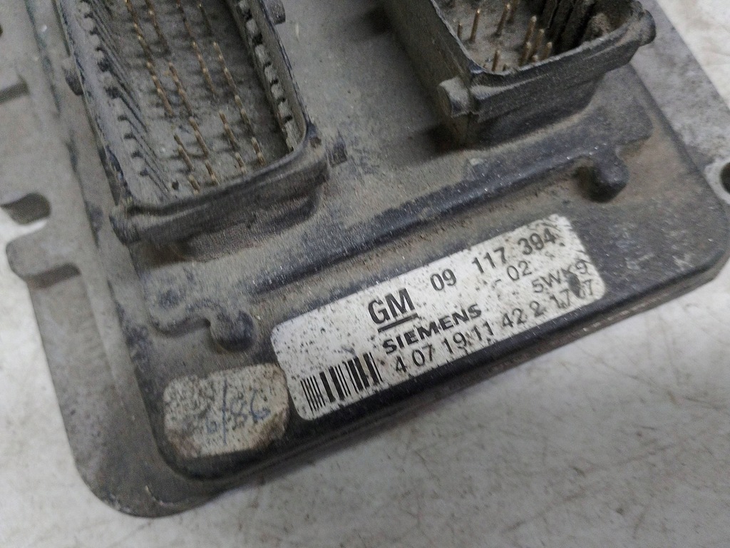 фото №5, Opel бортовой компьютер блок управления двигателя 09117394 europa