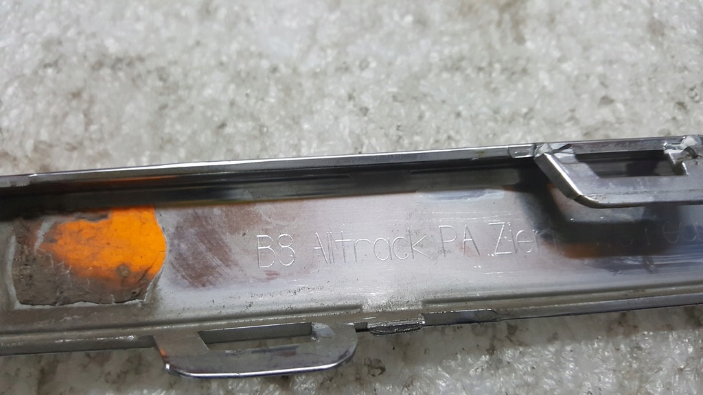 фото №10, Молдинг хром бампера правий задня vw passat b8 alltrack 3g9853842b демонтаж