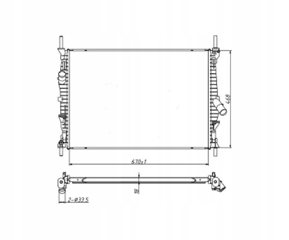 фото №1, Радіатор ford transit 06- 7c118005ab