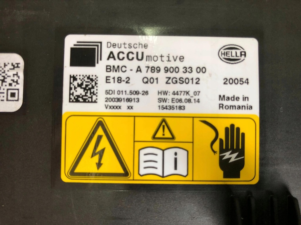 фото №2, Smart forfour w453 модуль акумулятора bmc 7899003300